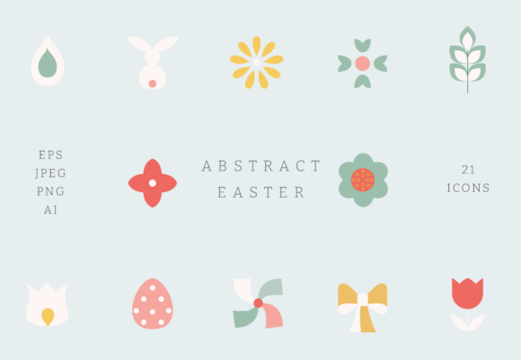 Download Abstract Easter Elements - Easter elements Collection